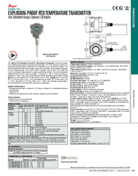 Thumbnail of document Brochure - TTE Explosion-Proof RTD Temp. Transmitter